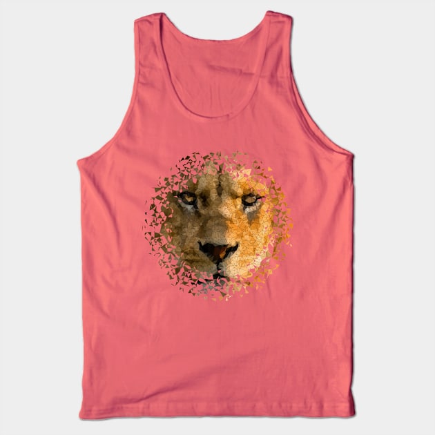 Low Poly Lion Tank Top by TRIME